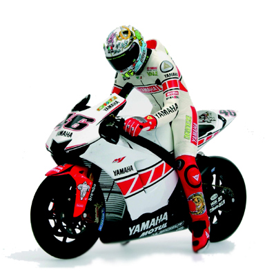 Valentino Rossi フィギュア MotoGP Valencia Minichamps 1:12 V. Rossi Yamaha YRZ-M1 #46 Valencia GP